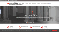 Desktop Screenshot of maxima-fides.pl