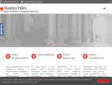 Tablet Screenshot of maxima-fides.pl